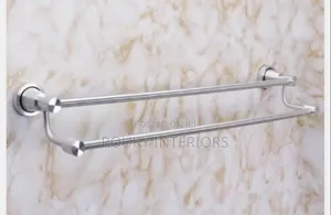90cm Double Rail Towel Hanger
