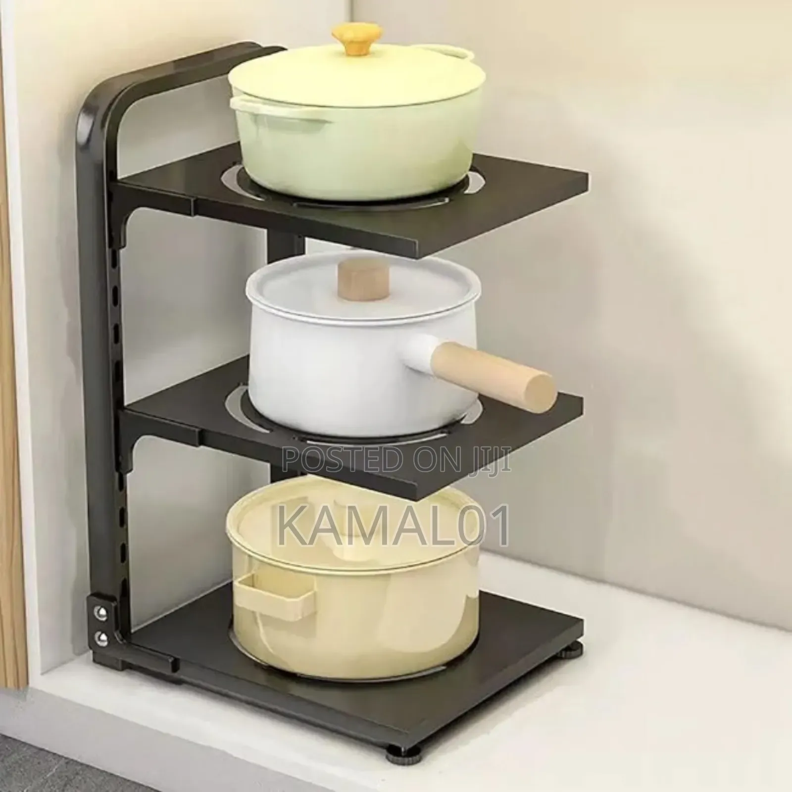 Multipurpose Kitchen Pot Stand Organizer - 3 Layers