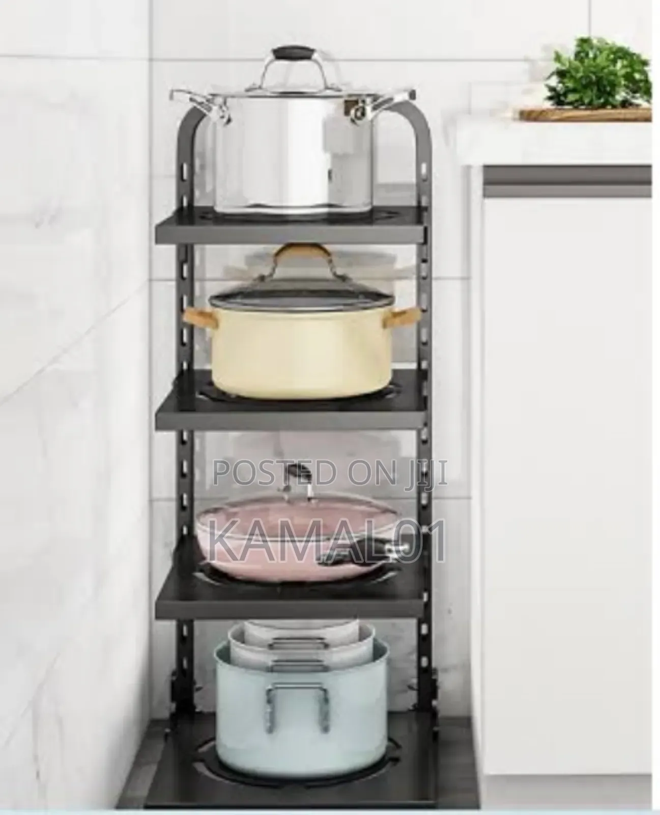 Multipurpose Kitchen Pot Stand Organizer - 3 Layers