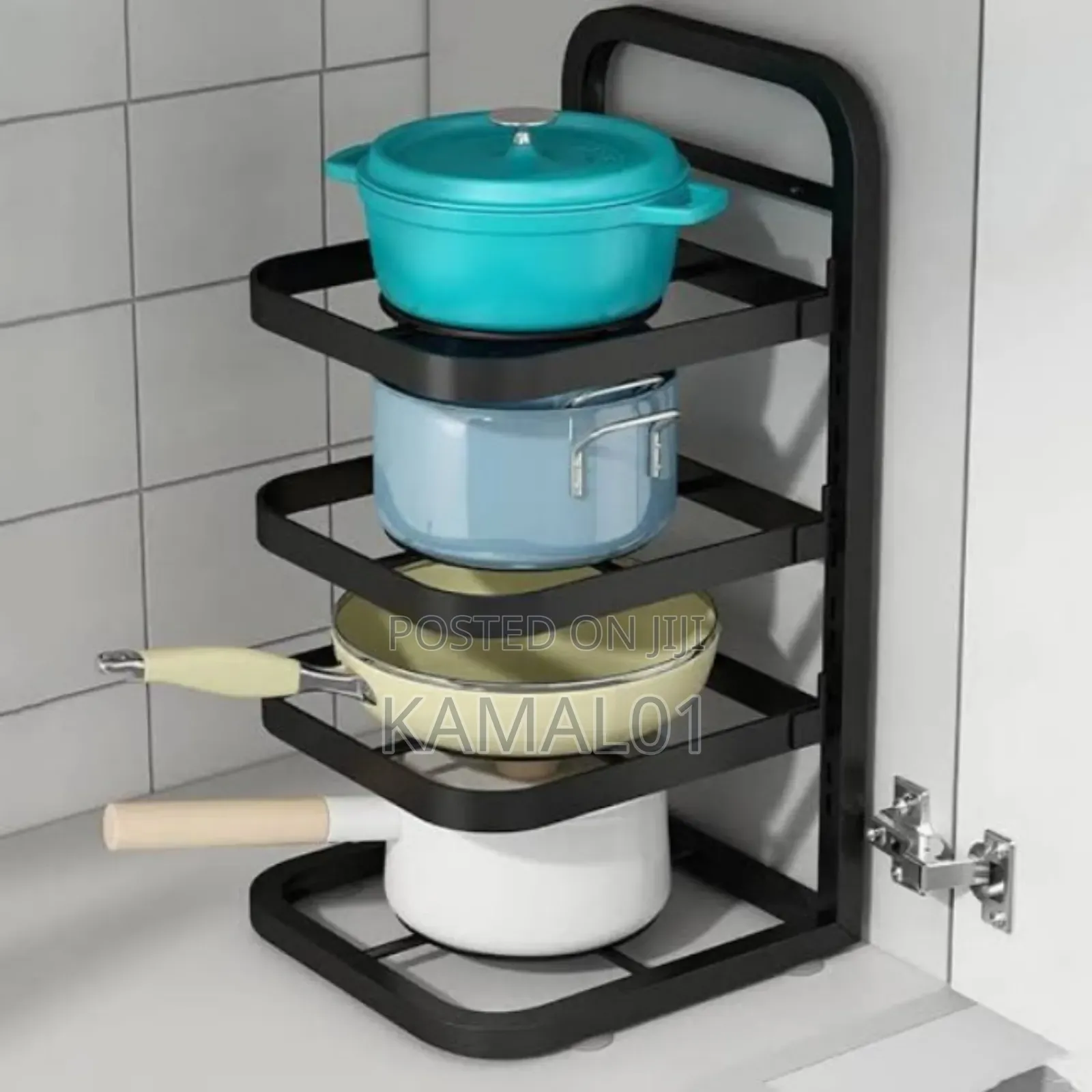 Multipurpose Kitchen Pot Stand Organizer - 3 Layers