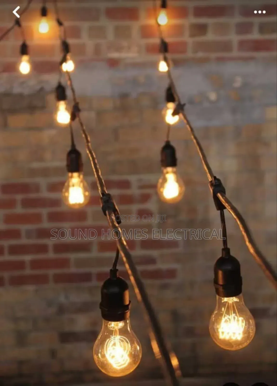 10 Meters Long 20 Lampholders String Lights