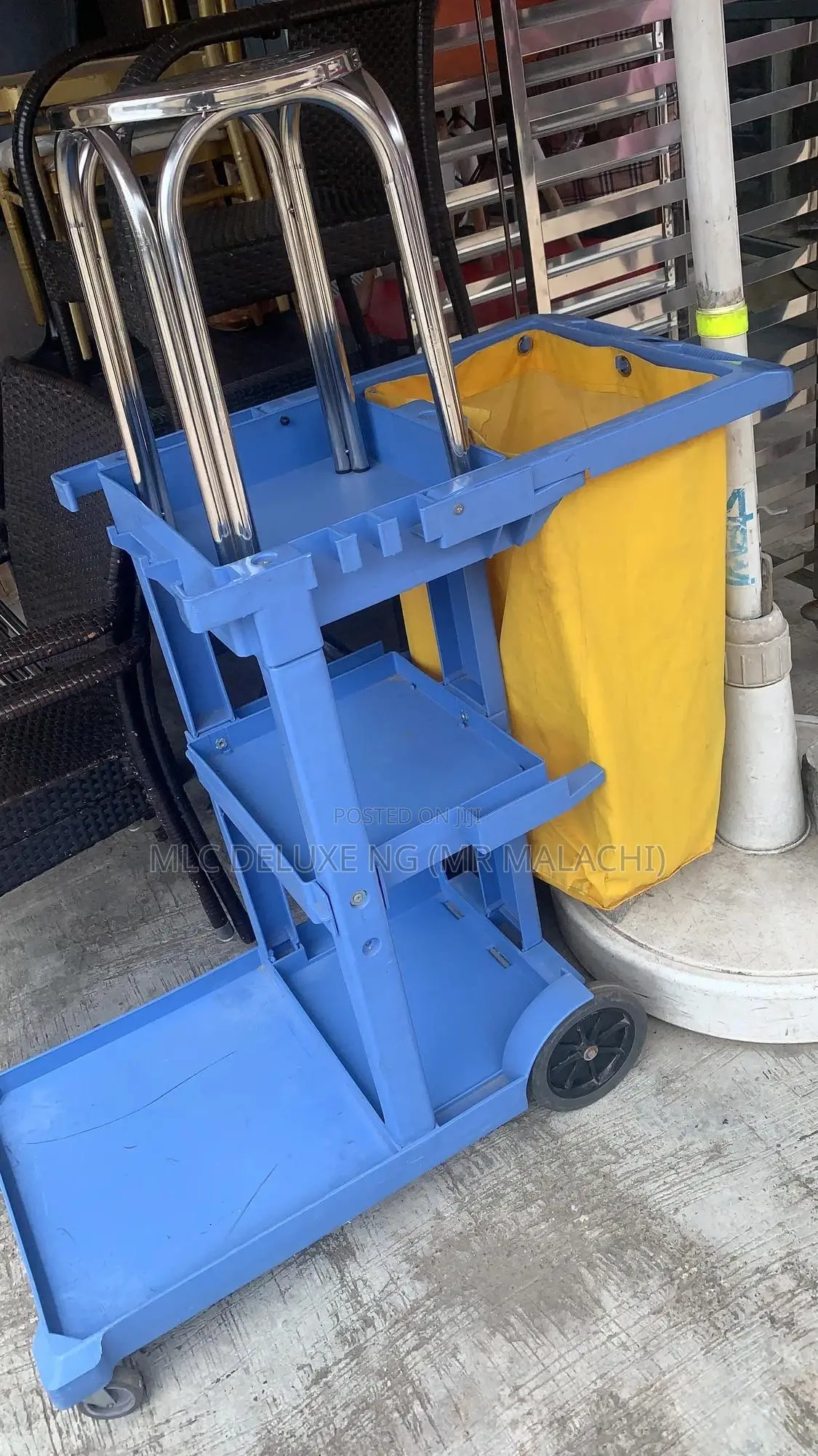 Hotel Cleaning Cart / Laundry Janitor Trolley (Multi Purpose