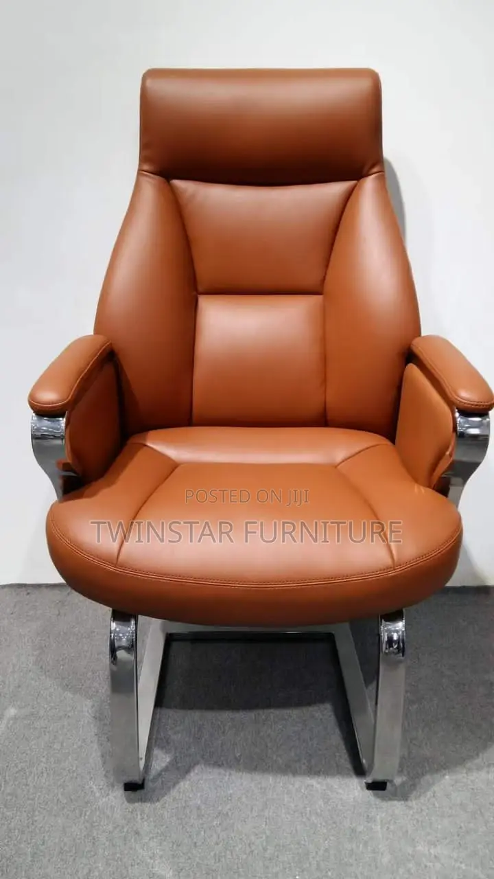 Modern Executive Office Leather Visitors Chair