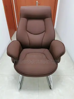 Modern Executive Office Leather Visitors Chair