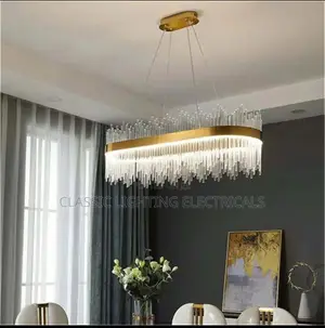 Modern Crystal Round Pendant Ceiling Lamp for Dining Room