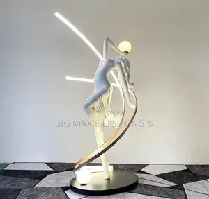 Goddess Sculptured Ornaments Dance Girl Floor