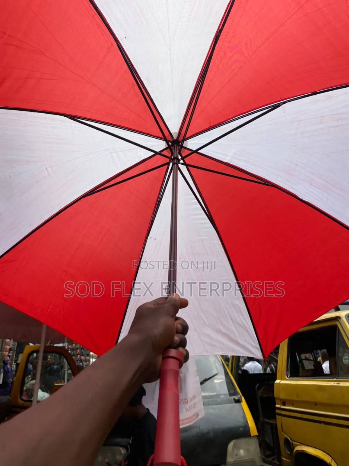 Combinationred White Medium Umbrella