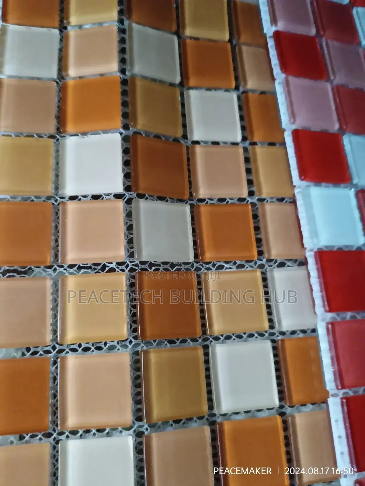 Brown Crystal Colours Mosaic Tiles