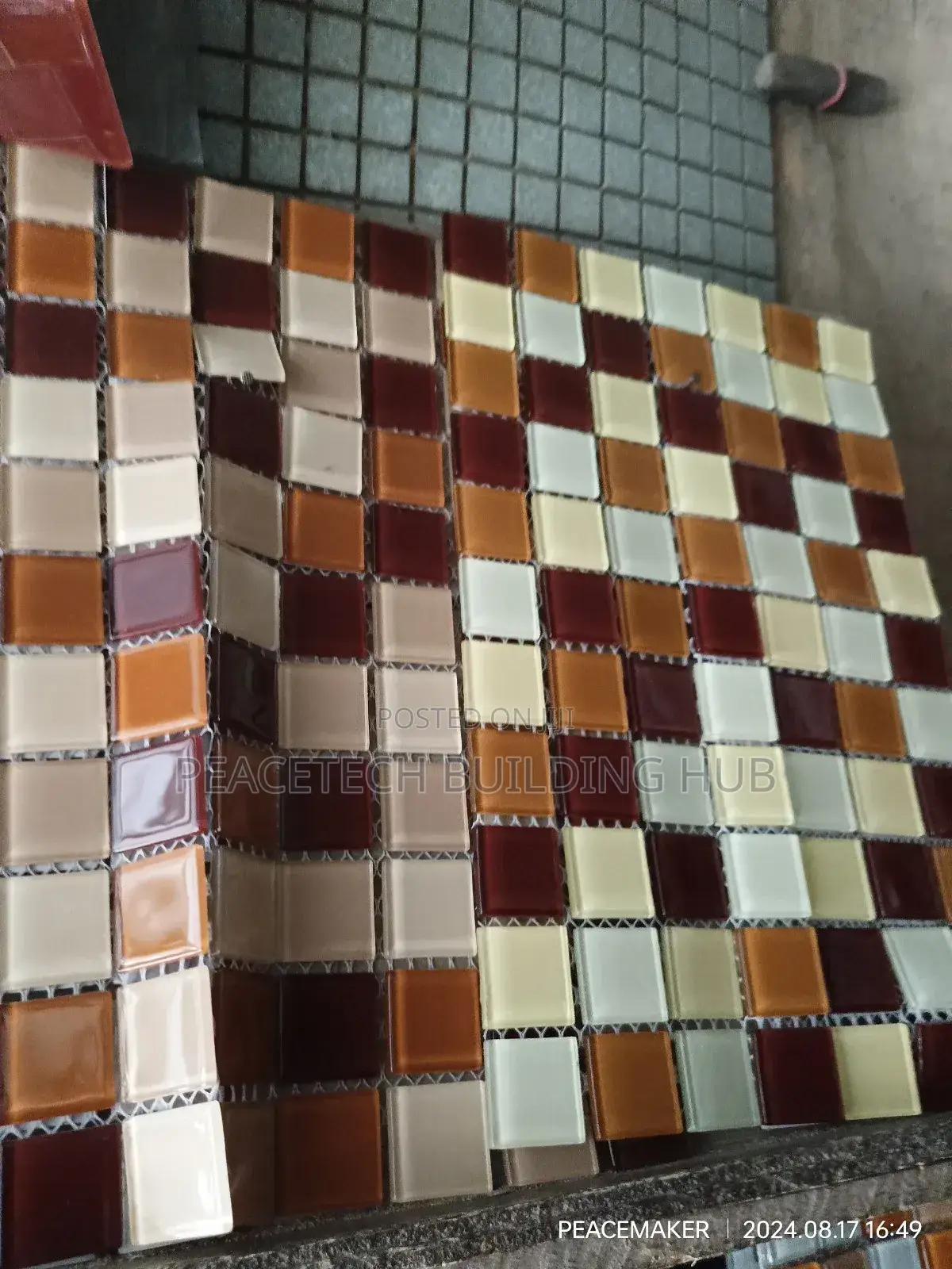 Brown Crystal Colours Mosaic Tiles