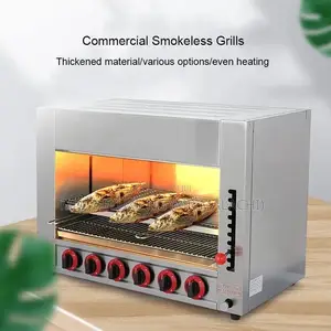 6burners Smokeless Salamander Kitchen Grill / Grill Oven