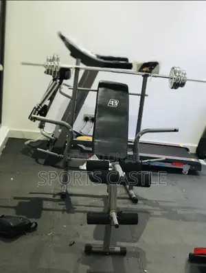 Solid Weight Bench With Complete Dumbbell