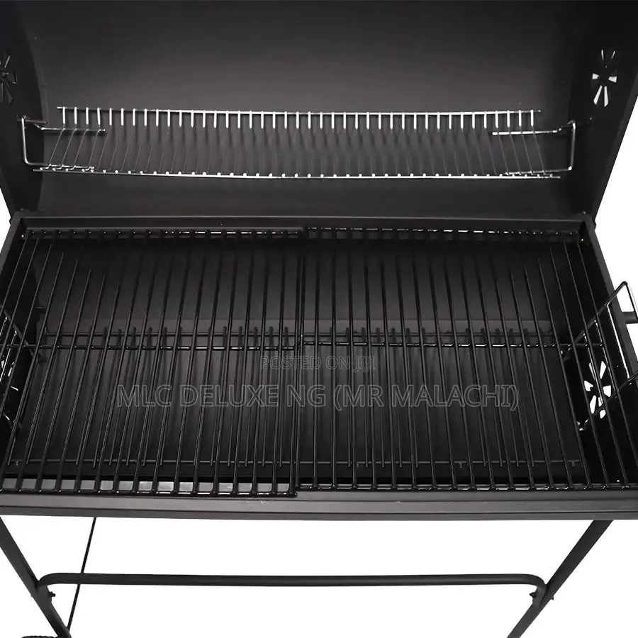Outdoor Charcoal Barbecue Grill (Drum Type)Black BBQ Griller