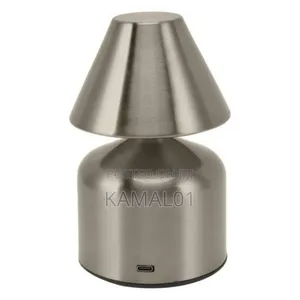 Portable Metal Table Lamp, Rechargeable Battery Desk Lamp