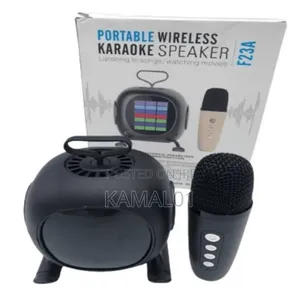 Rechargeable Karaoke Bluetooth Speaker With Colourful Light