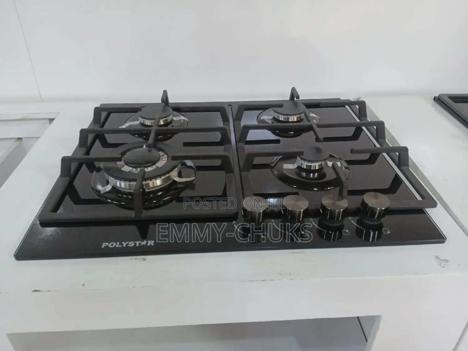 Modern in-Built Polystar 4 Burner Cooker