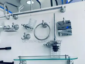 Ultimate England Quality 8sets Chrome Bathroom Accessories