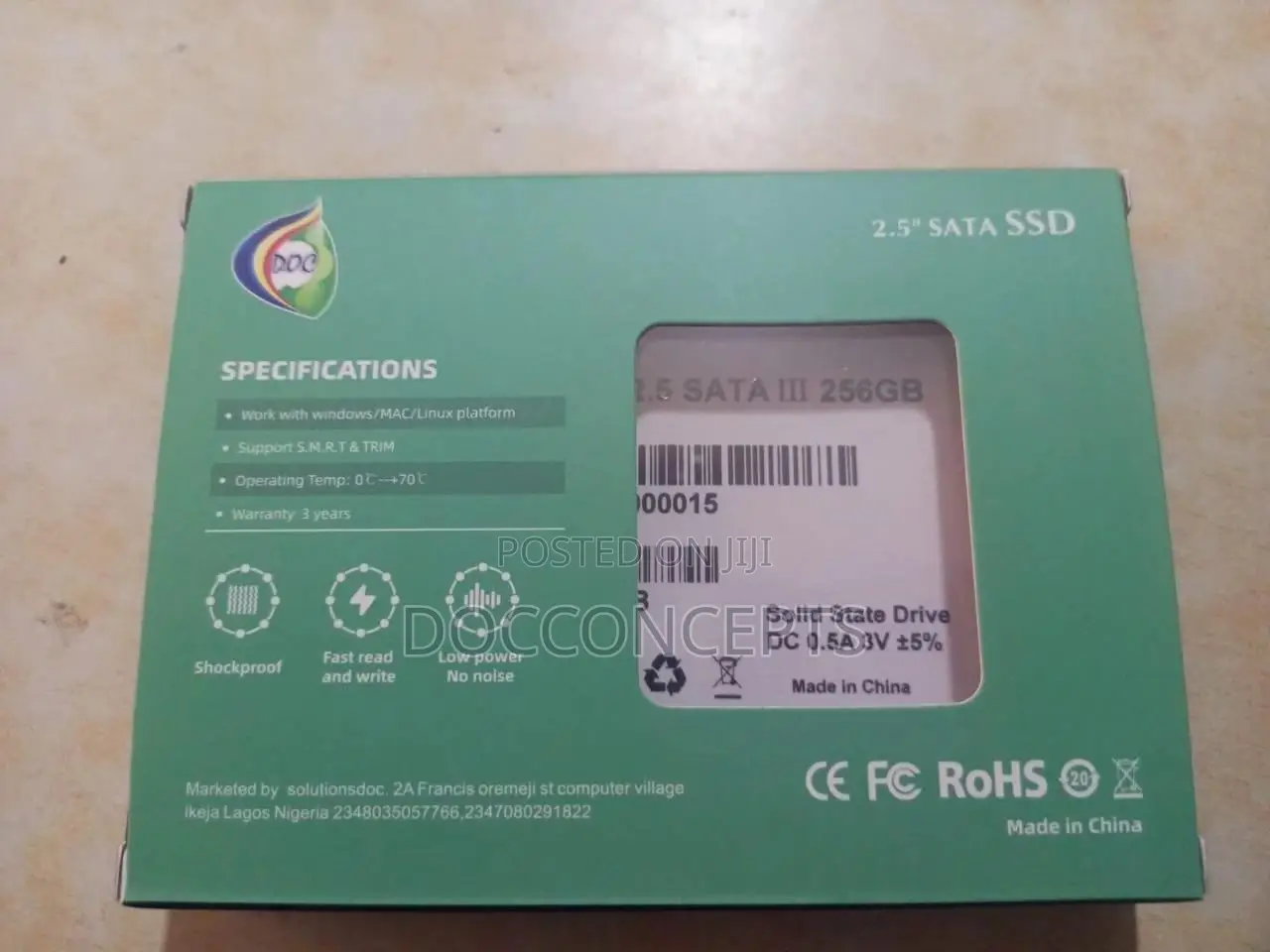 Doc Sata Ssd 512gb