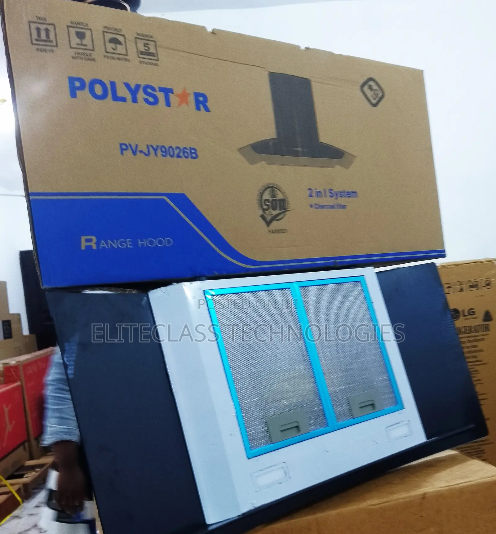 Very Efficient Polystar Range Hood ''Pv-Jy9026b''