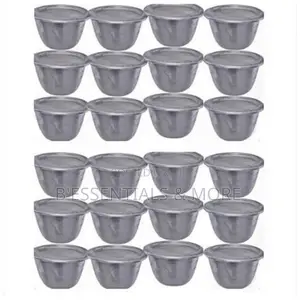 Aluminium Moi Moi Plates:12pcs