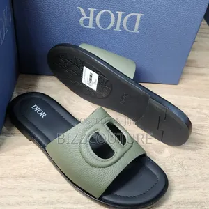 Original DIOR Leather Slippers Available In Store