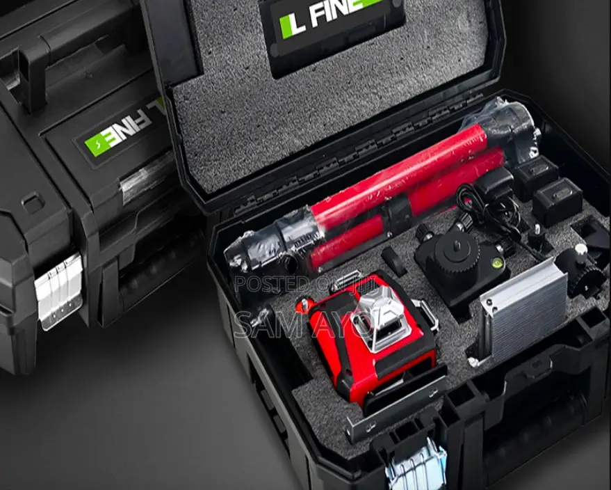 LFINE 16 Lines Laser Level Meter With Tripod Plastic Box