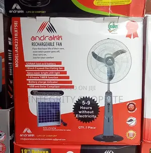 Andrakk 18" Rechargeable Standing Fan