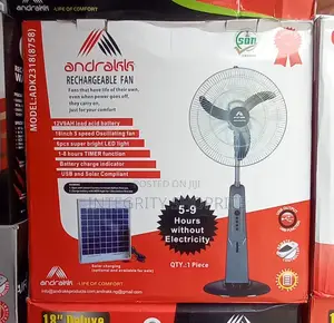 Andrakk 18" Rechargeable Standing Fan