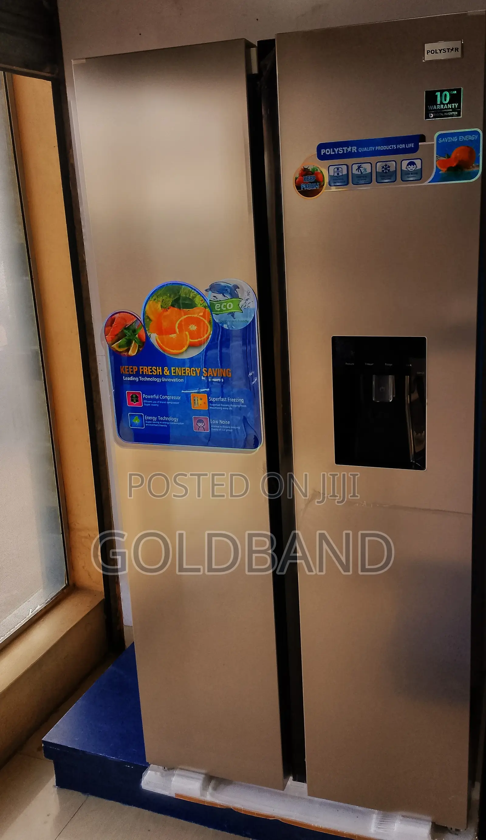 Best Selling Pv-Sbs666wd-Inv 436L Polystar Fridge