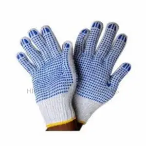 Industrial Cotton Fabric Safety Hand Gloves