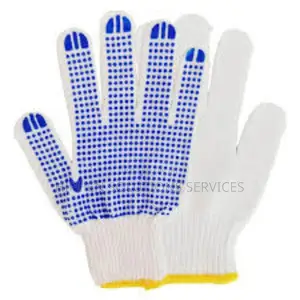 White Knitted Cotton Hand Gloves