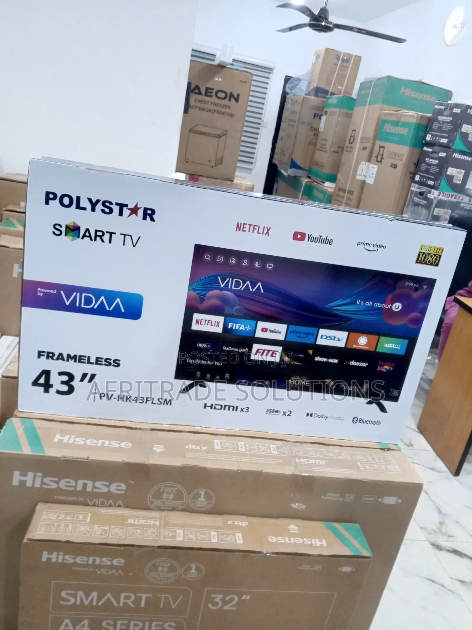 Efficient Polystar 43” Smart Ultra HD TV