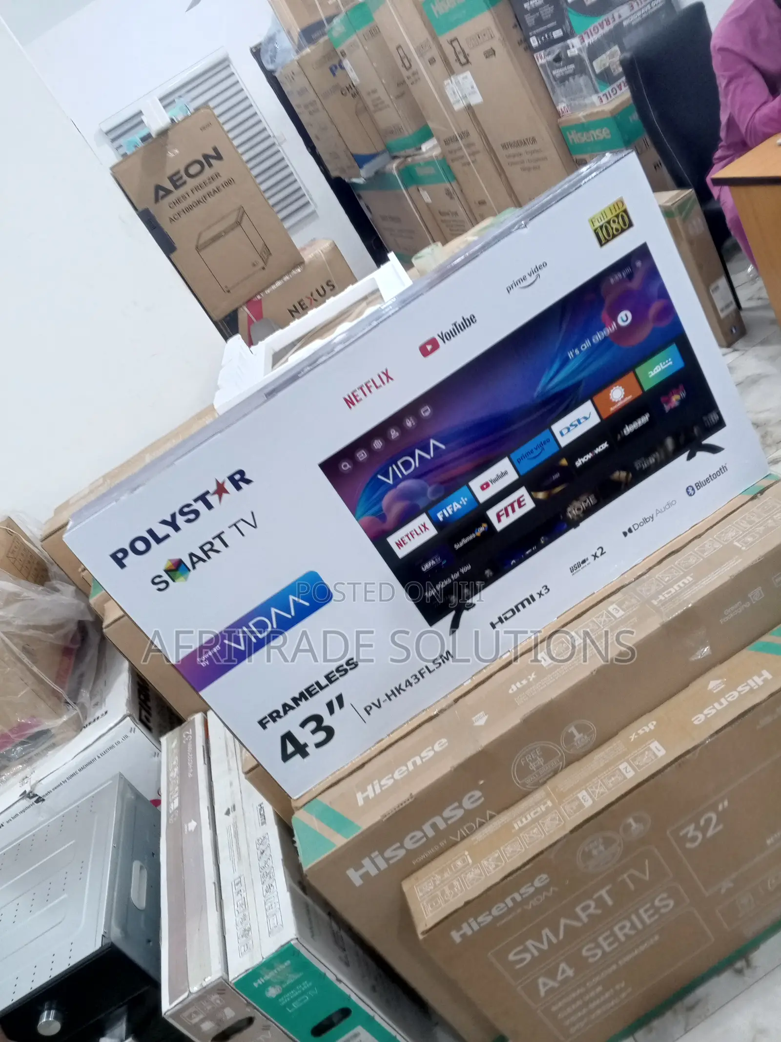 Efficient Polystar 43” Smart Ultra HD TV