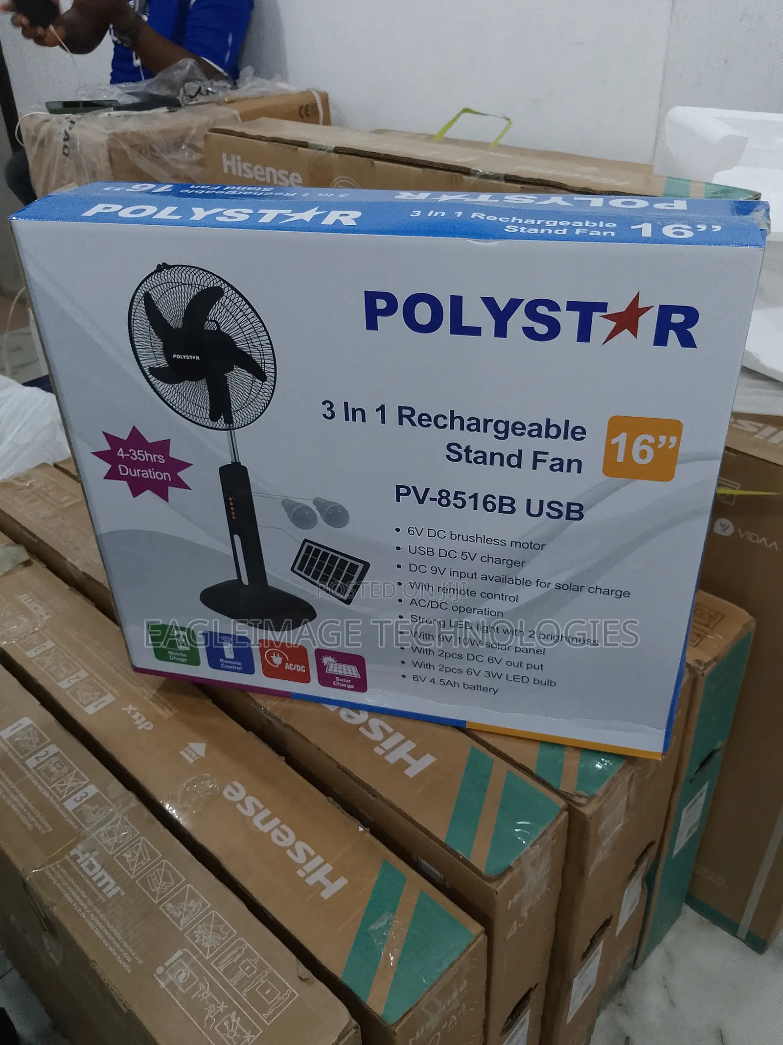 Standard Rechargable Standing Fan