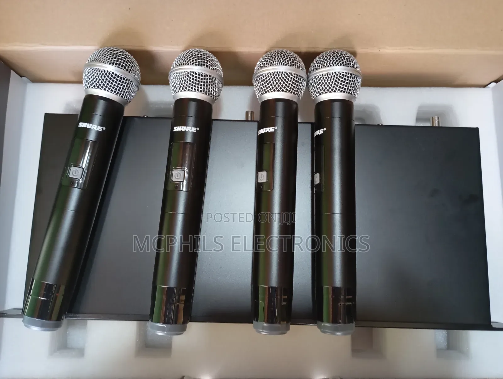 Shure 4 in 1 Wireless Mics