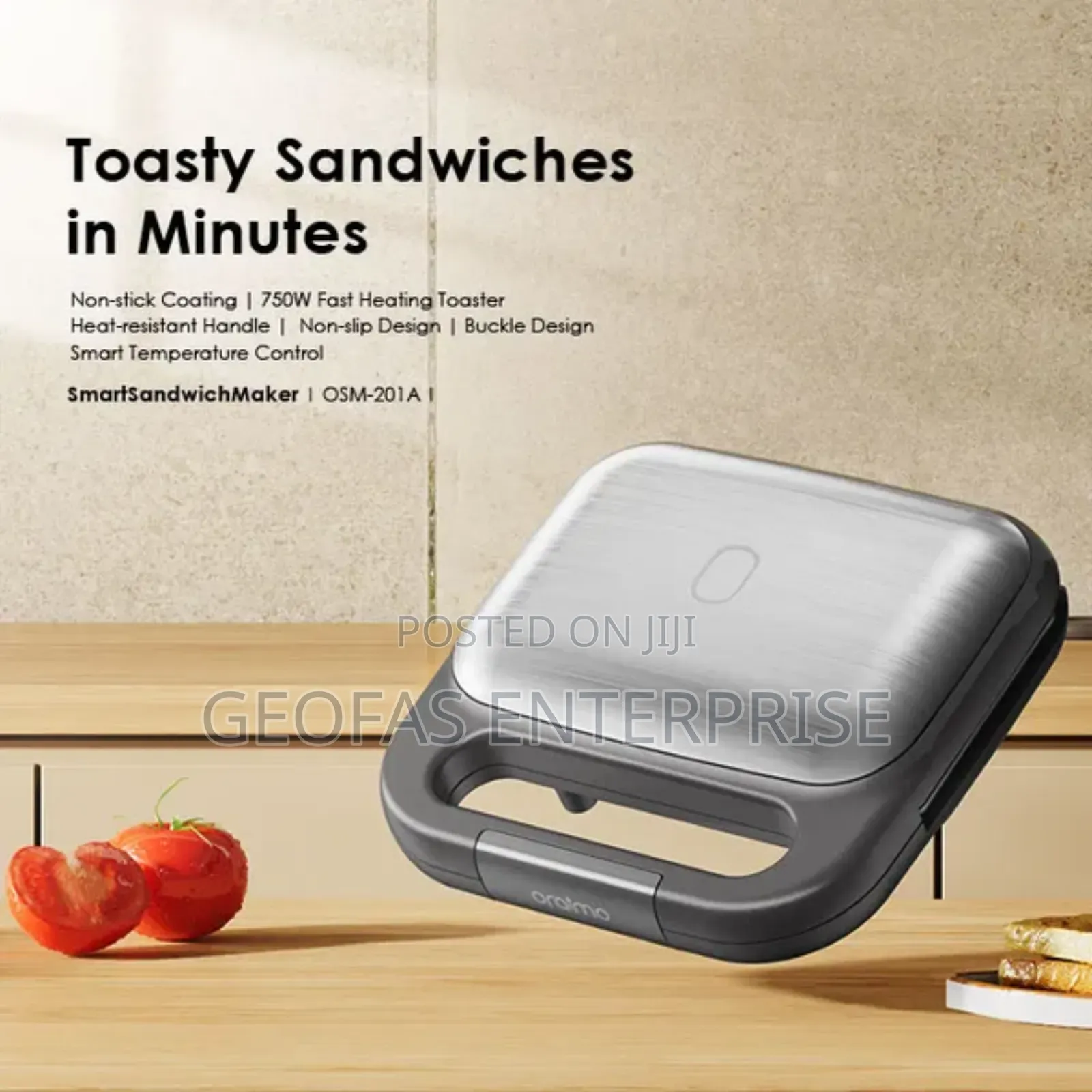 Oraimo Smartsandwichmaker 750W Sandwich Maker