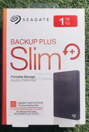 Seagate Backup Plus Slim 1TB Black