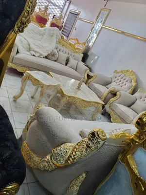 Set of High Quality Turkish Royal Fabric Sofa Chair