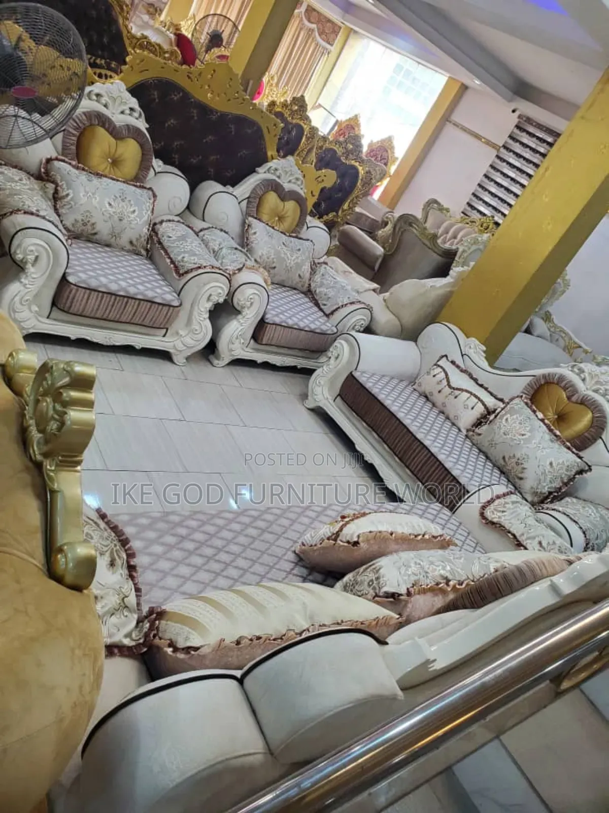 7seater Imported Turkish Royal Fabric Sofa Chair