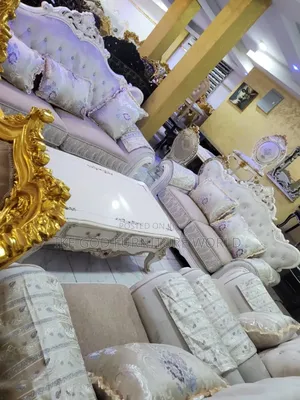 7seater Imported Turkish Royal Fabric Sofa Chair Complete Se
