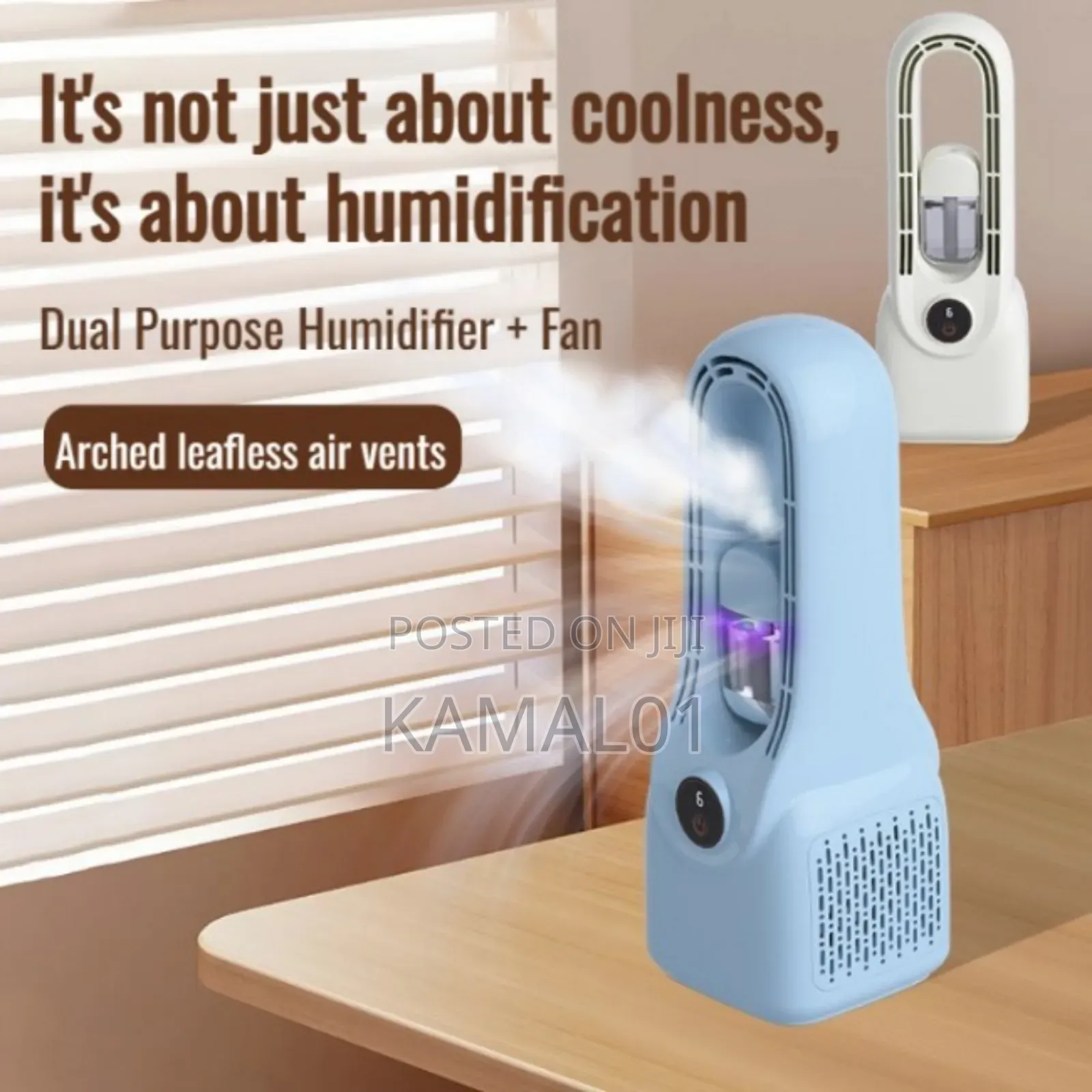 2 in 1 Multi Function Bladeless Fan Fan Humidifier