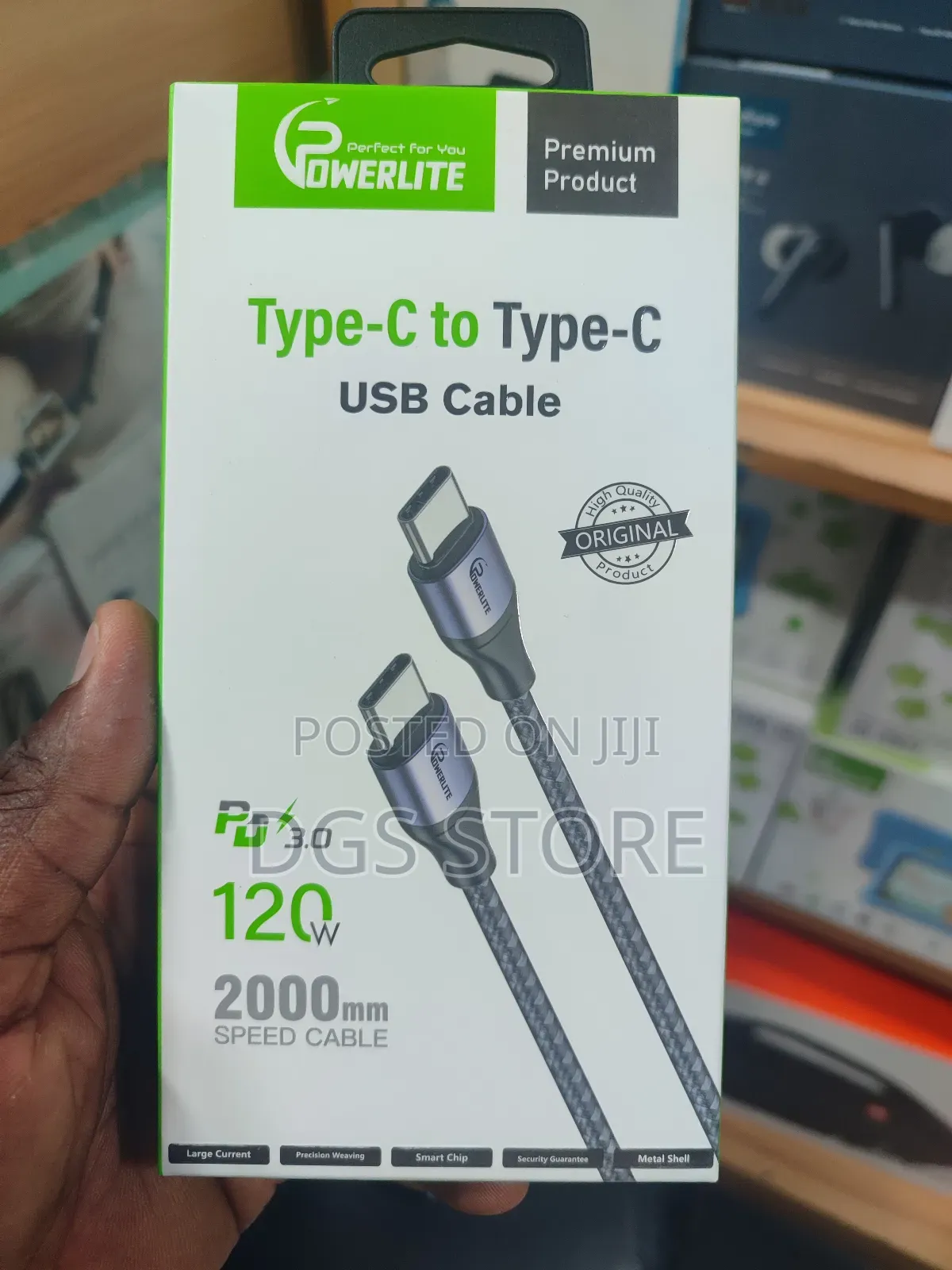 Powerlite Type C to Type C Cable