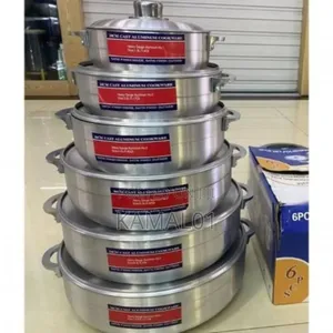 Generic High Quality Polished Aluminium Cookware Set(6pcs)