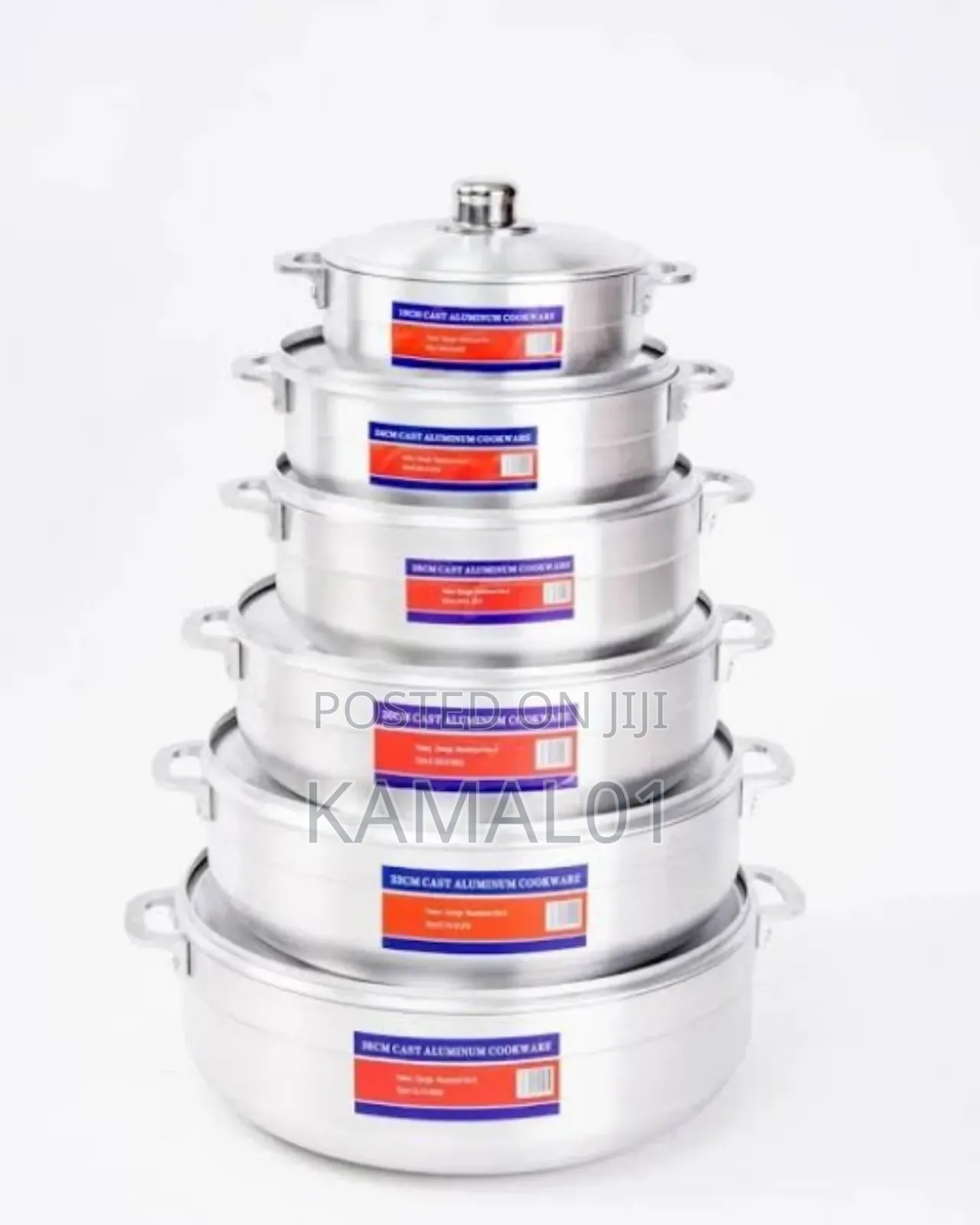 Generic High Quality Polished Aluminium Cookware Set(6pcs)