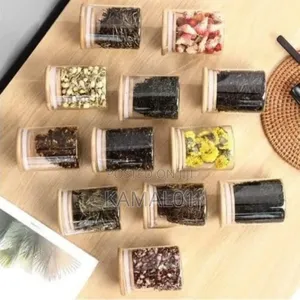 Airtight Spices Container With Stickers and Pen - 12pcs.