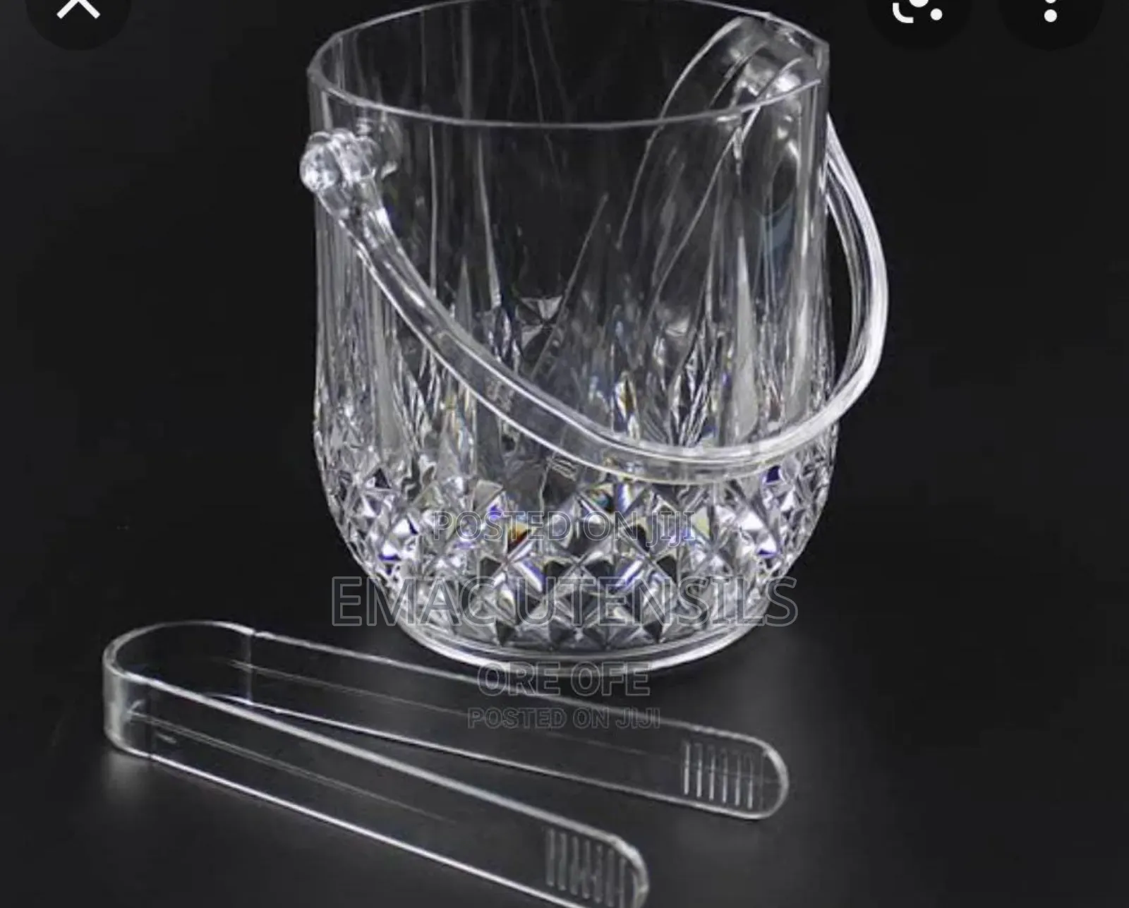 Acrylic Ice Bucket With Picker