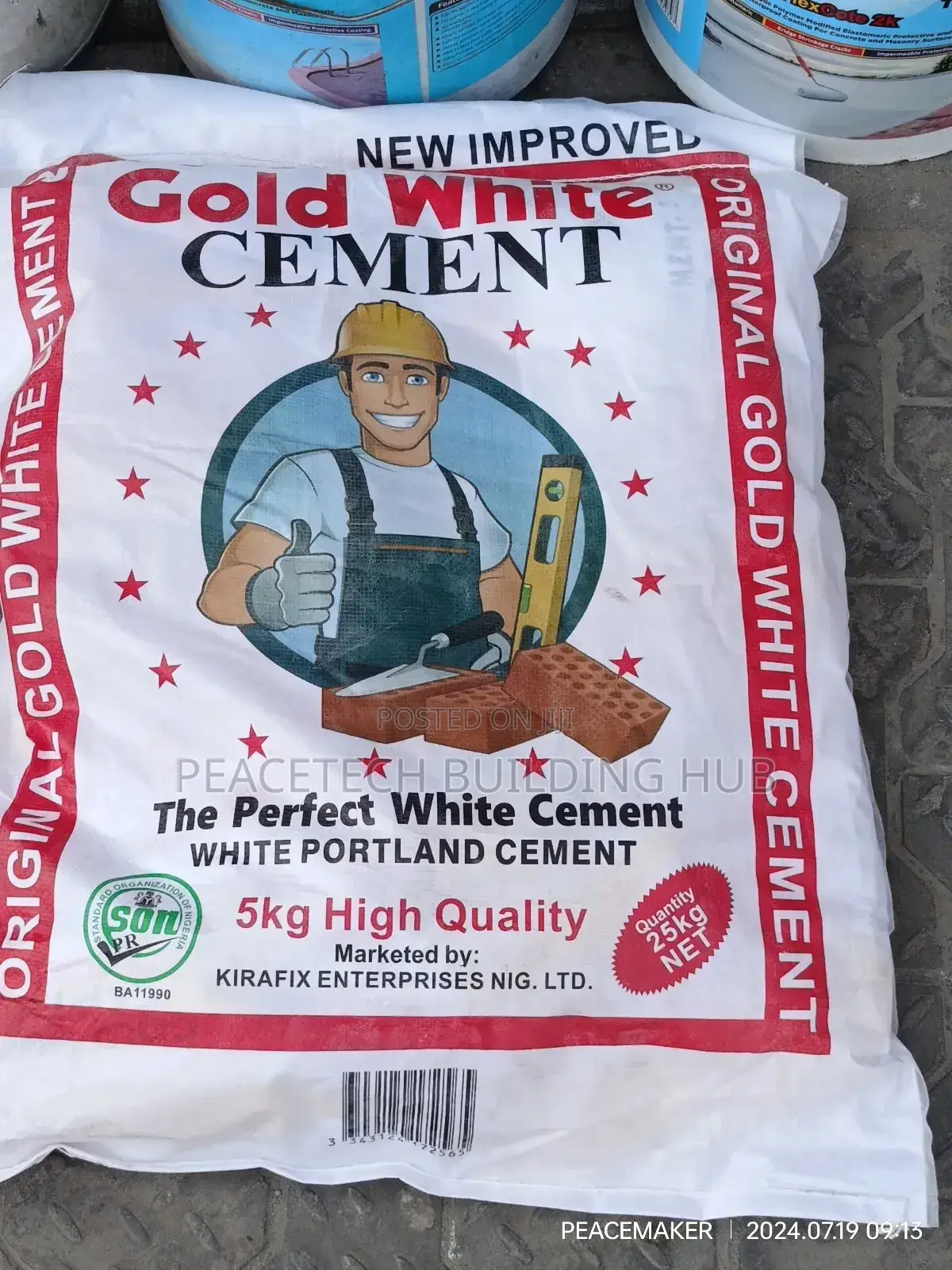 Original Gold White Cement 25kg