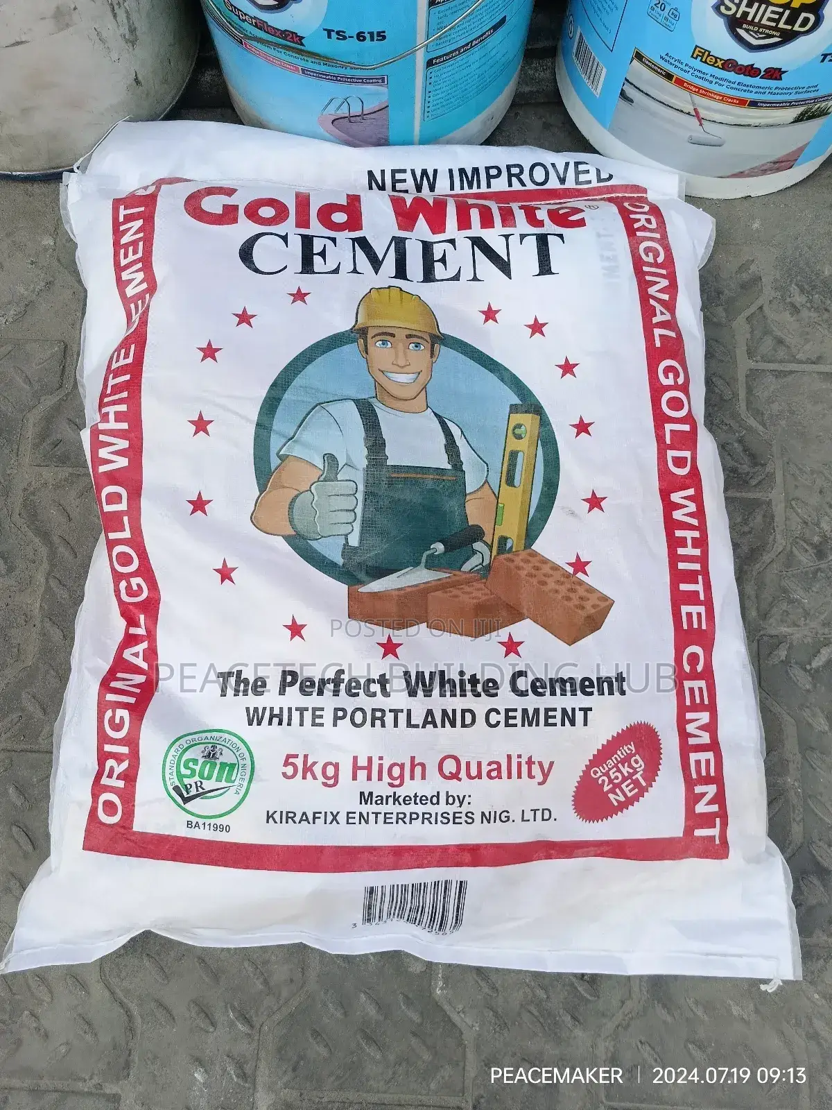 Original Gold White Cement 25kg