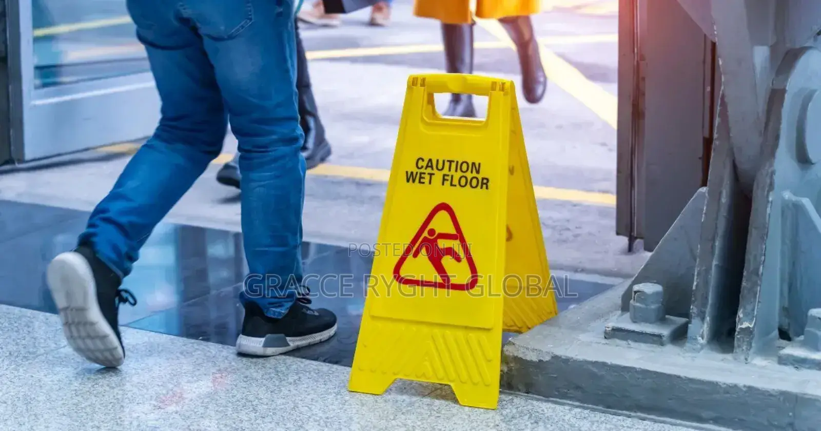 Wet Floor Caution Sign