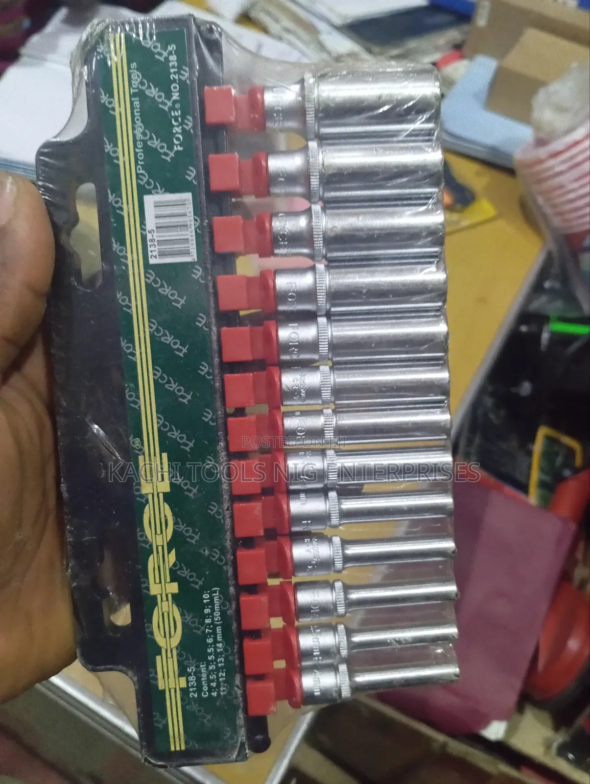 3/8 Long Socket Set 4m to 14m