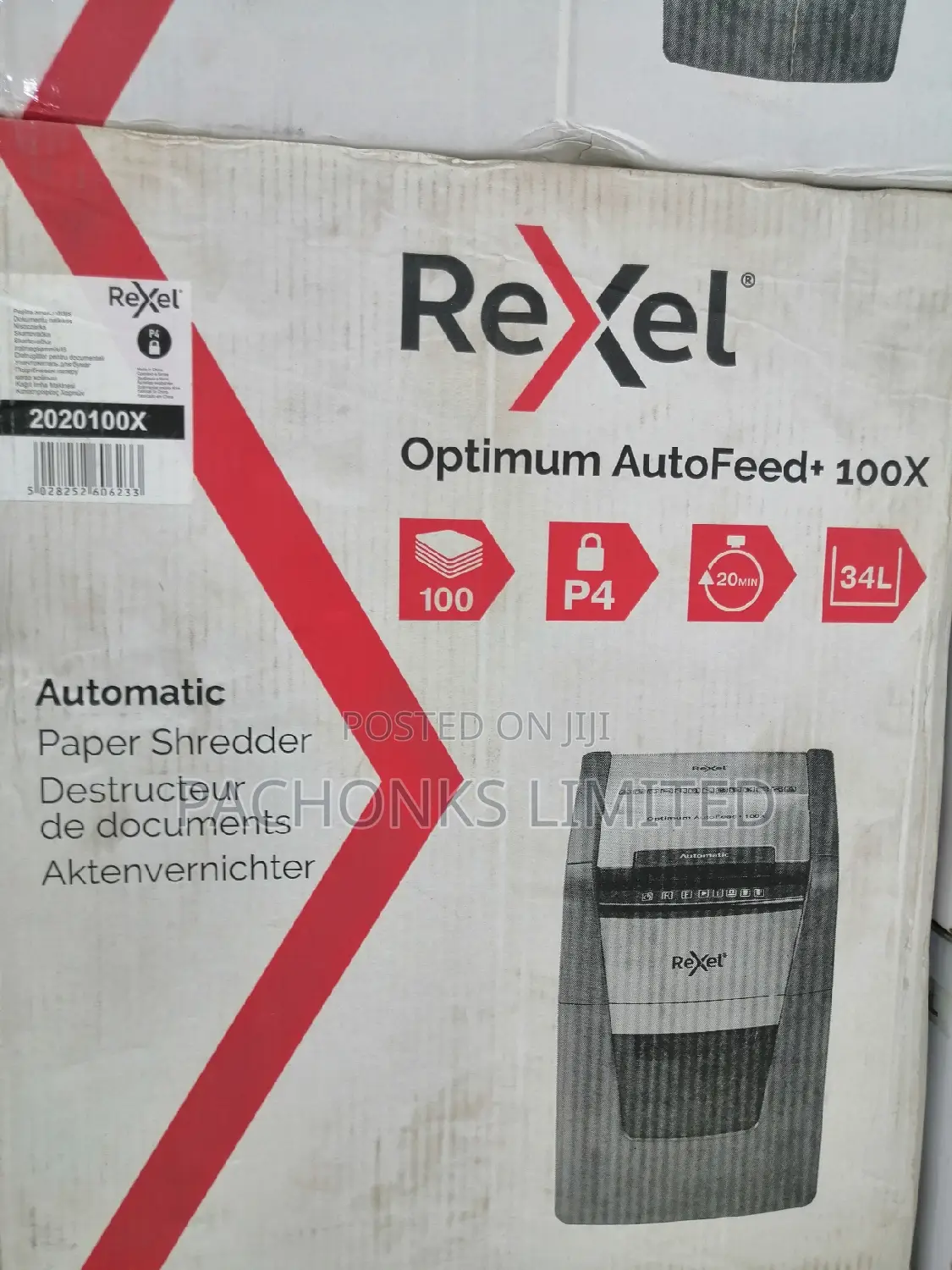 Rexel Shredder Optimum Auto Feed 100x